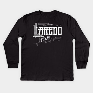 Vintage Laredo, TX Kids Long Sleeve T-Shirt